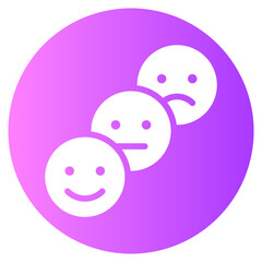 feedback gradient icon