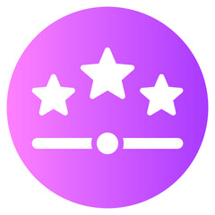 Fototapeta premium rating gradient icon