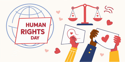 Celebrating Human Rights Day A Vibrant Illustration of Equality Justice and Love Around the Globe