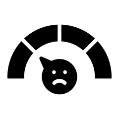 bad quality glyph icon