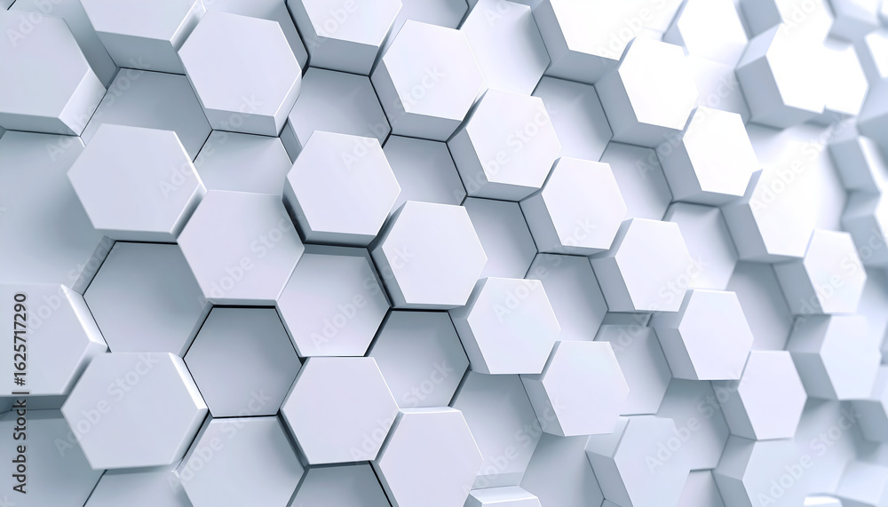 Aufkleber abstract geometric hexagon pattern background