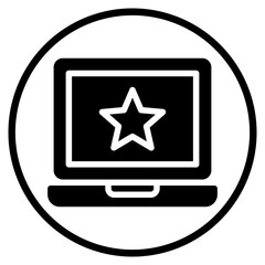 laptop glyph icon