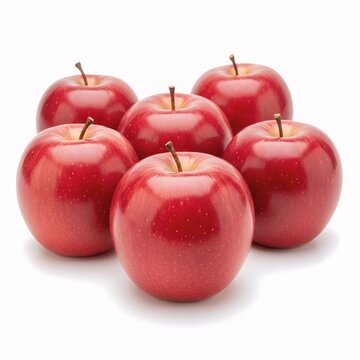 red apples isolated on white Organic Fruit Photography &ndash; Clean White Background with Red Apples