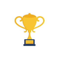 successful businessman holding golden cup award in hand, leadership idea, first place prize victory, competition winner, Business goal achievement vector concep