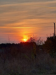 sunset over the lake