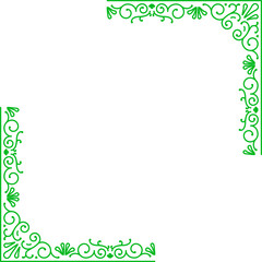 green frame vector