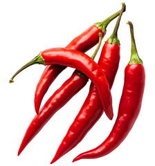 red hot chili peppers, isolated background.