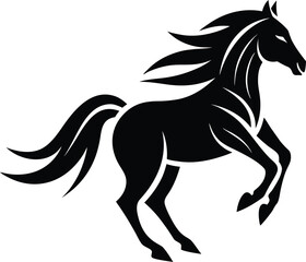 Galloping Horse Silhouette Icon