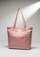 Stylish Pink Tote Bag - A sophisticated blush pink tote bag, perfect for everyday or a special occasion. Spacious and stylish
