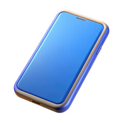 smartphone plastic 3d icons in cartoon plastic style minimal isolated on transparent white background, clipping path