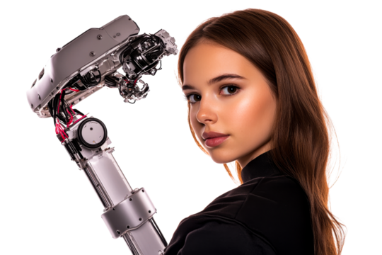 Innovative blend of robotics and human expression in dynamic pose