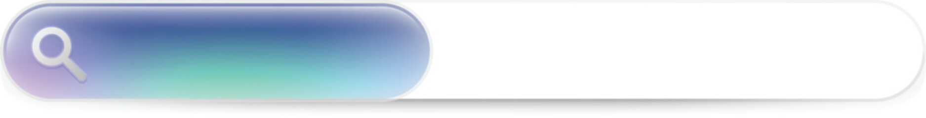 Fototapeta premium Search bar with glassmorphism style template ui design