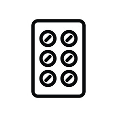 Simple outline of a six-button remote control for electronic devices