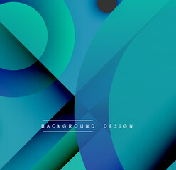 Abstract blue shapes overlap, creating dynamic gradients. Modern design features smooth transitions, simple geometry. Background text reads background design.