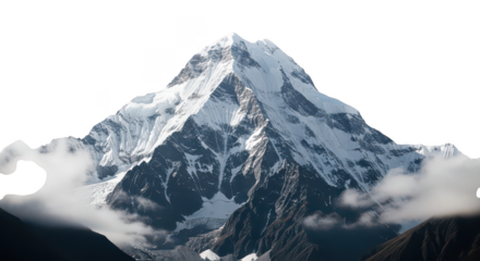 Majestic Snowcapped Mountain Peak