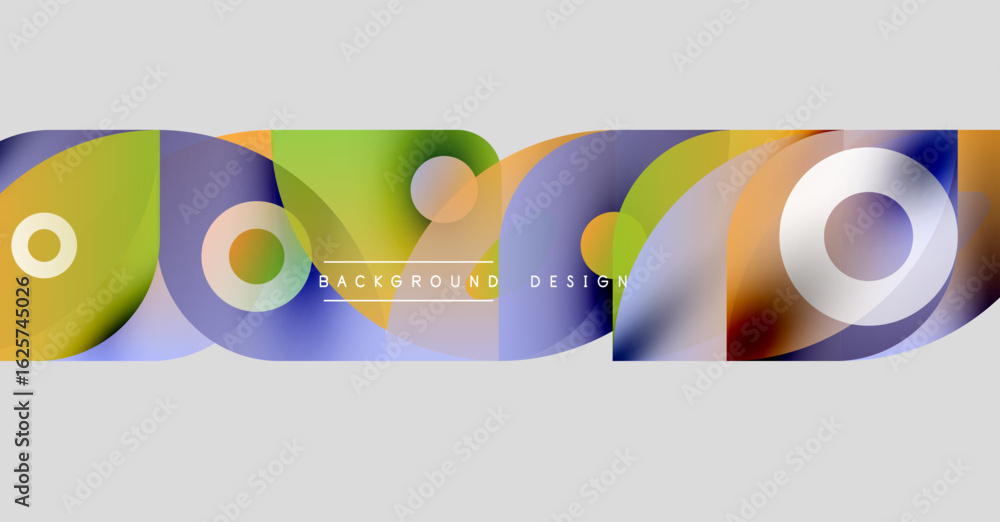 Poster abstract colorful waves, flowing shapes. modern design elements create dynamic visual impact. backgr