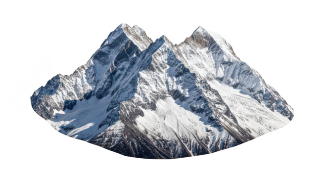 Majestic Snowcapped Mountain Peaks