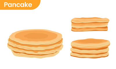 Pita bread icon for bakery shop or food design. Vector illustration.