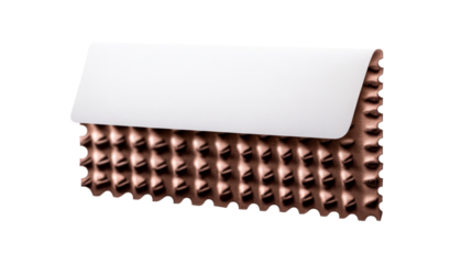 Unique envelope design with textured copper surface and white flap