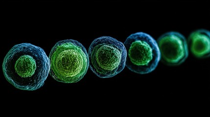 Gene sequencer data interface, DNA sequence on screen, green text, genomic analysis