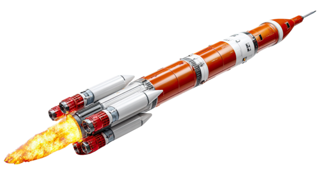 Rocket Propulsion: A dynamic image of a rocket launch, capturing the fiery power and intricate engineering of space exploration.