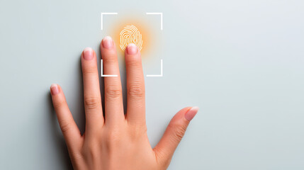 Fingerprint scanning technology ensures data protection with advanced security measures