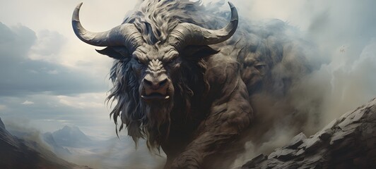  Haunted Gothic Minotaur Griffin
