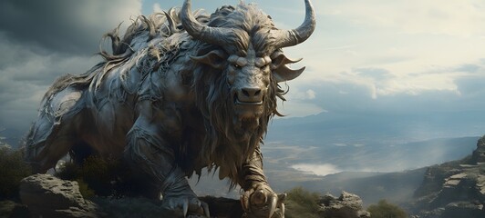  Haunted Gothic Minotaur Griffin