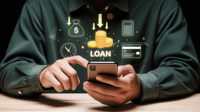 Seamlessly manage your finances with a quick loan application on your smartphone, accessing funds and credit with ease.