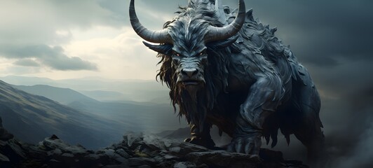  Haunted Gothic Minotaur Griffin