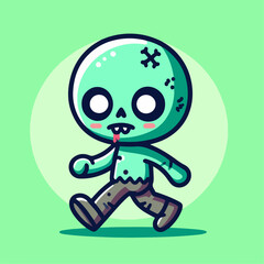 funny cartoon zombie