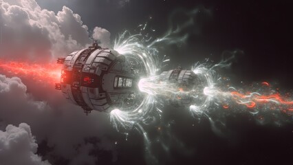 Spaceship energy burst