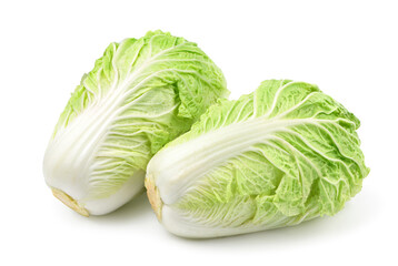 Fresh chinese Cabbage isolate on white.