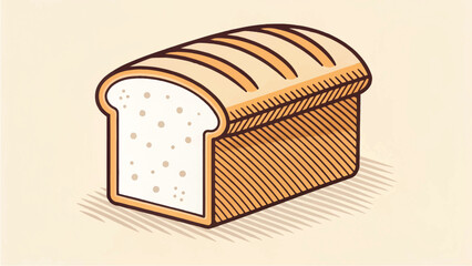 Bread Illustration vector design, Bread icon design