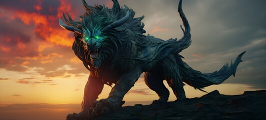  Haunted Gothic Minotaur Griffin