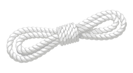 Coiled nautical rope illustration presents a maritime aesthetic, emphasizing readiness and traditional seafaring practices symbolizing connection