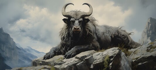  Haunted Gothic Minotaur Griffin