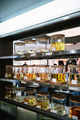 beauty cosmetic product promotion stand 26