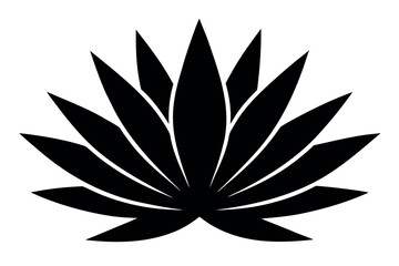 Agave plant silhouette vector, aloe Vera silhouette vector art