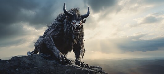  Haunted Gothic Minotaur Griffin