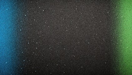 Dark textured surface with vibrant teal and lime green gradient borders