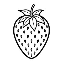 vector illustration of a strawberry