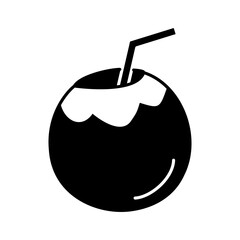 Coconut Icon Black