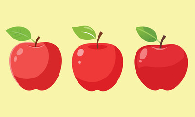 Red apple clip art vector