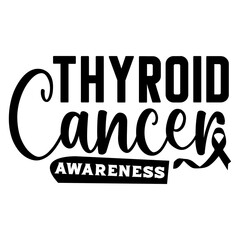 Thyroid cancer awareness SVG Design
