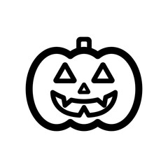 ジャックランタンのアイコンイラスト