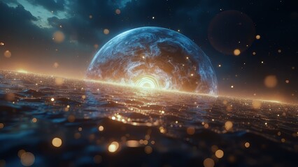 Space Planet Science Fiction Landscape
