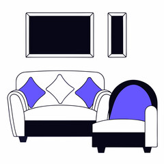 Set of social media icons