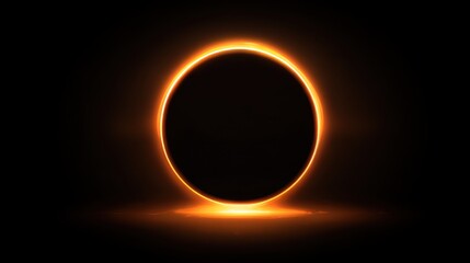 Celestial Ring of Fire: A mesmerizing cosmic ring glows with celestial energy, exuding mystery and the awe of the universe.