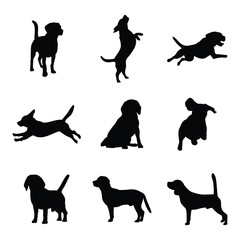 beagle dog silhouette